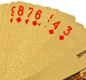 24K Gullbelagte Spillekort Med Eske